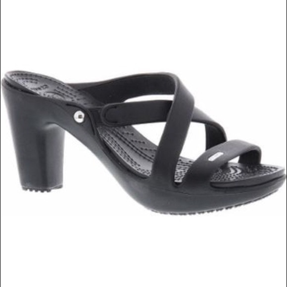 crocs cyprus iv heel black